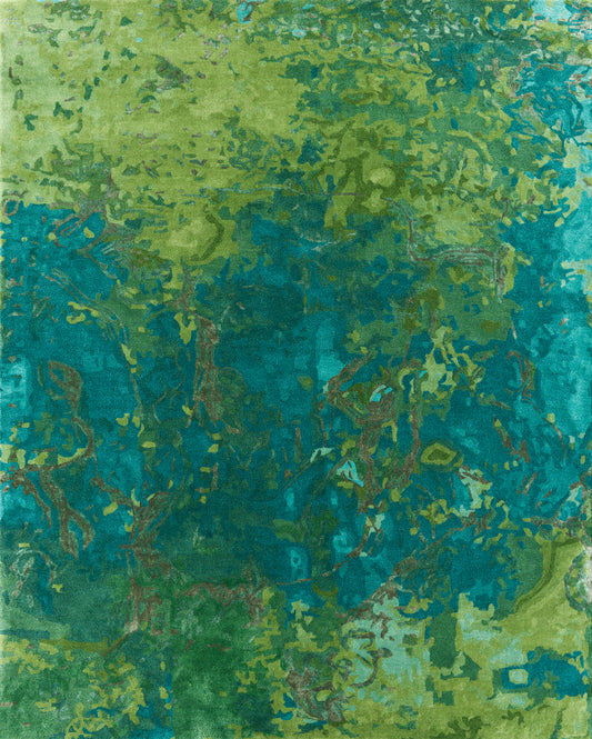 Luxury hand tufted carpet made from New Zealand Wool and Mulberry Silk