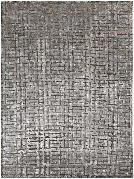 Luxury hand knotted carpet made from Wool & Viscose