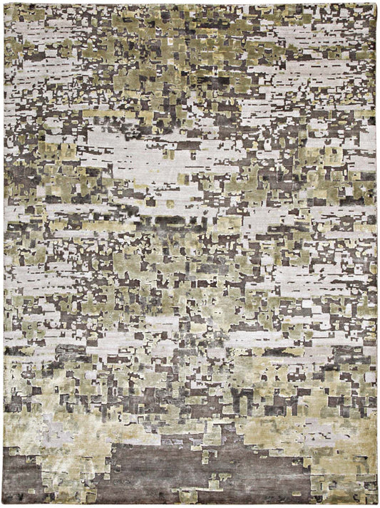 Luxury hand knotted carpet made from Botanical & Bamboo Silk