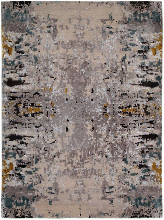 Luxury hand knotted carpet made from Pure Silk & Linen