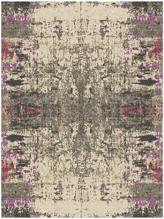 Luxury hand knotted carpet made from Pure Silk & Linen
