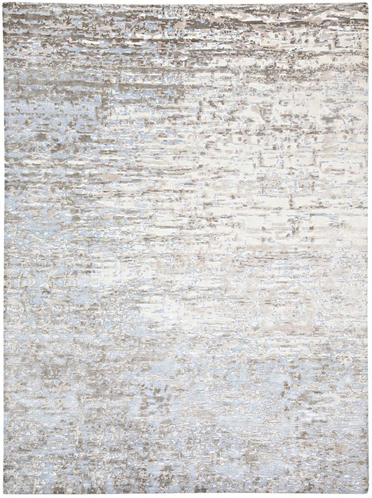 Luxury hand knotted carpet made from Botanical & Bamboo Silk