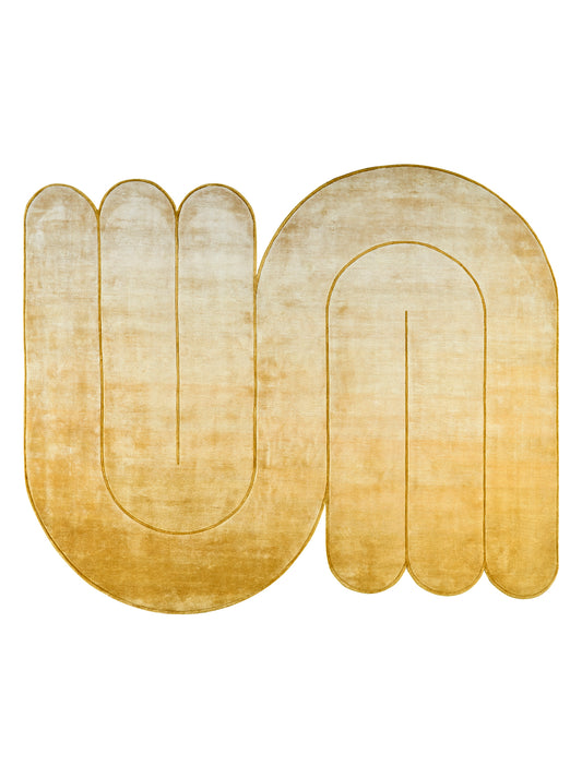 Luxury hand knotted carpet made from 100% Botanical Silk