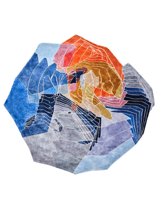 Luxury hand tufted carpet made from Botanical Silk