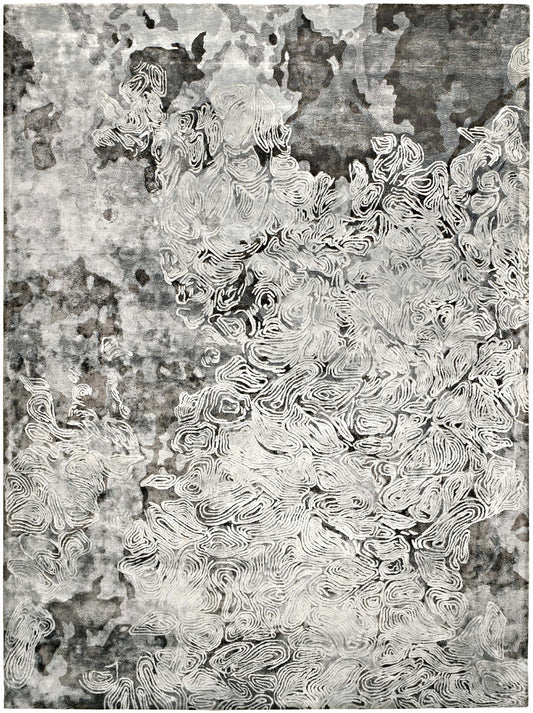 Luxury hand tufted carpet made from 100% Botanical Silk