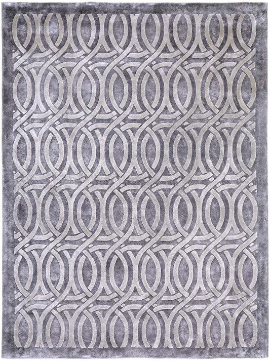 Luxury hand tufted carpet made from 100% Botanical Silk