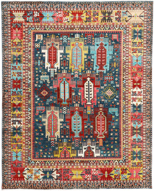 Luxury hand knotted carpet made from 100% Wool