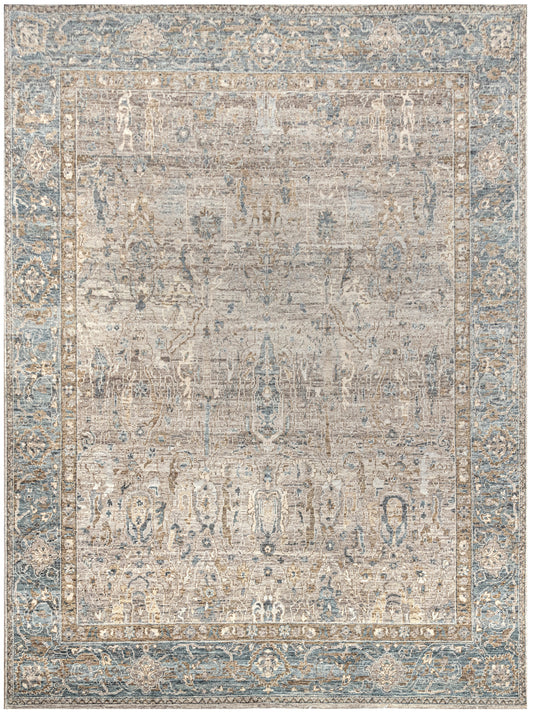 Luxury hand knotted carpet made from 100% Wool