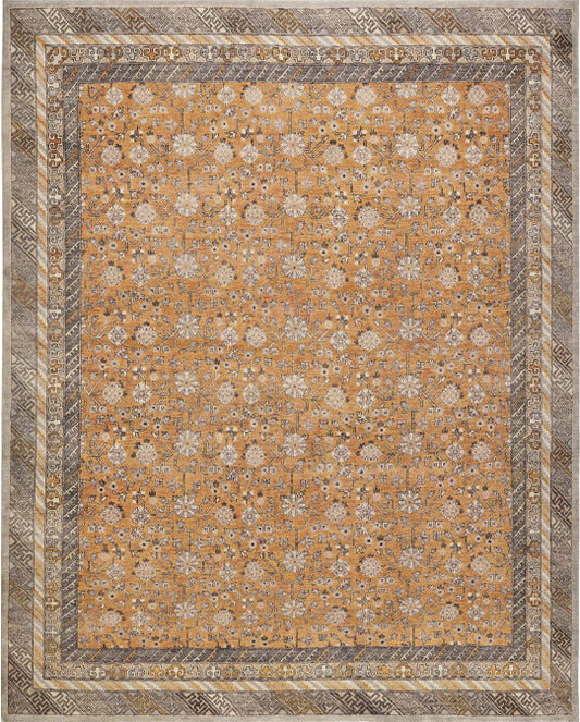 Luxury hand knotted carpet made from 100% Wool