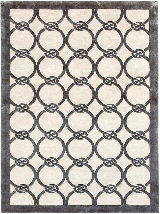 Luxury hand tufted carpet made from 100% Botanical Silk