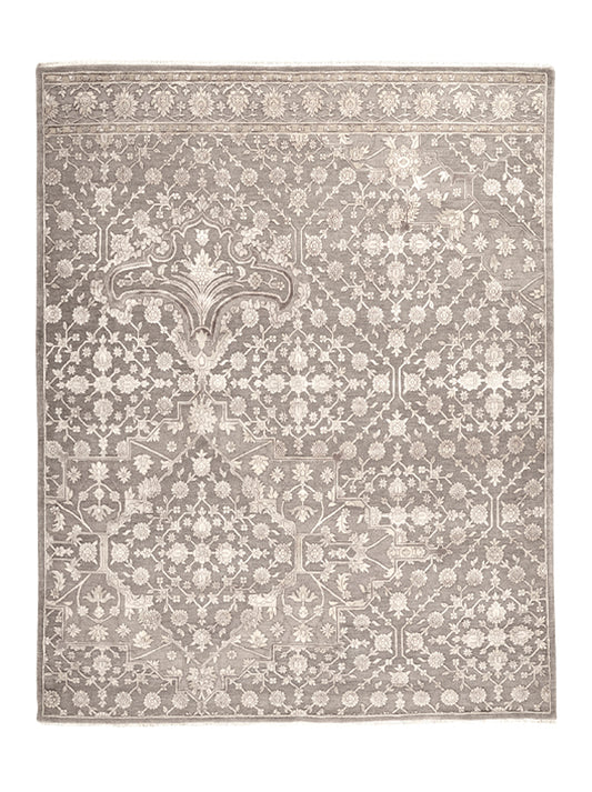 Luxury hand knotted carpet made from Wool & Botanical Silk
