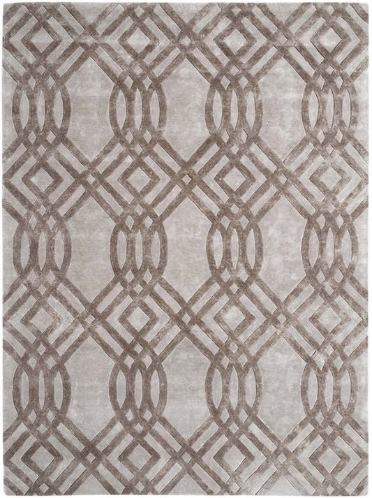 Luxury hand tufted carpet made from 100% Botanical Silk