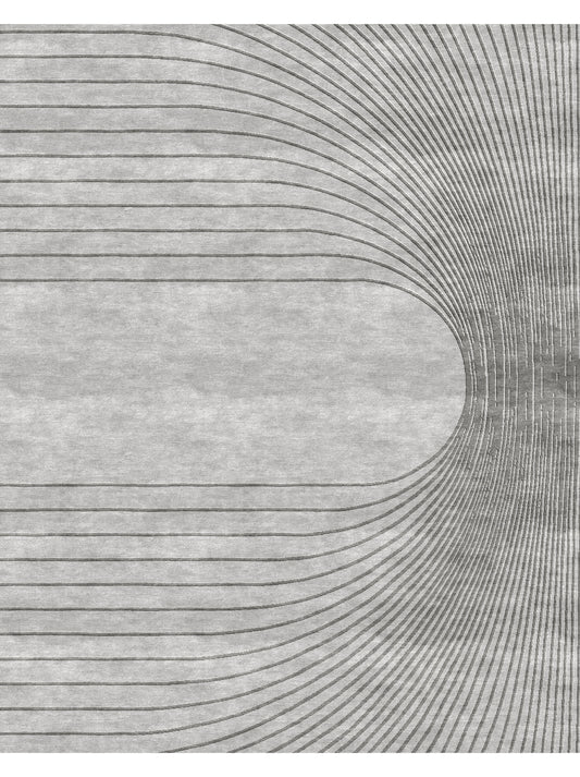 Luxury hand knotted carpet made from 100% Botanical Silk