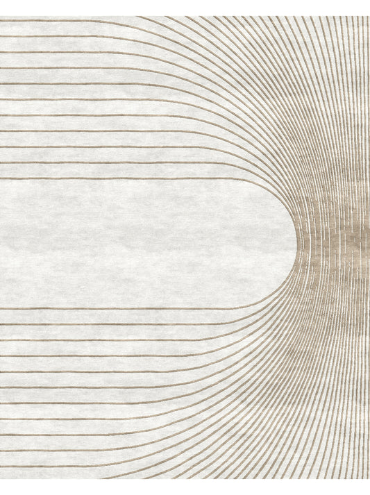 Luxury hand knotted carpet made from 100% Botanical Silk