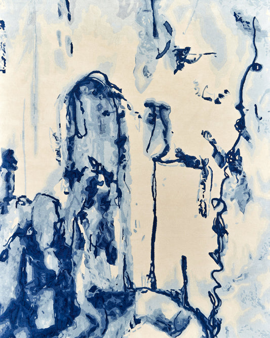 Luxury hand tufted carpet made from New Zealand Wool and Mulberry Silk