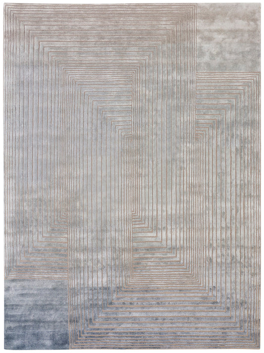 Luxury hand tufted carpet made from Wool & Botanical Silk