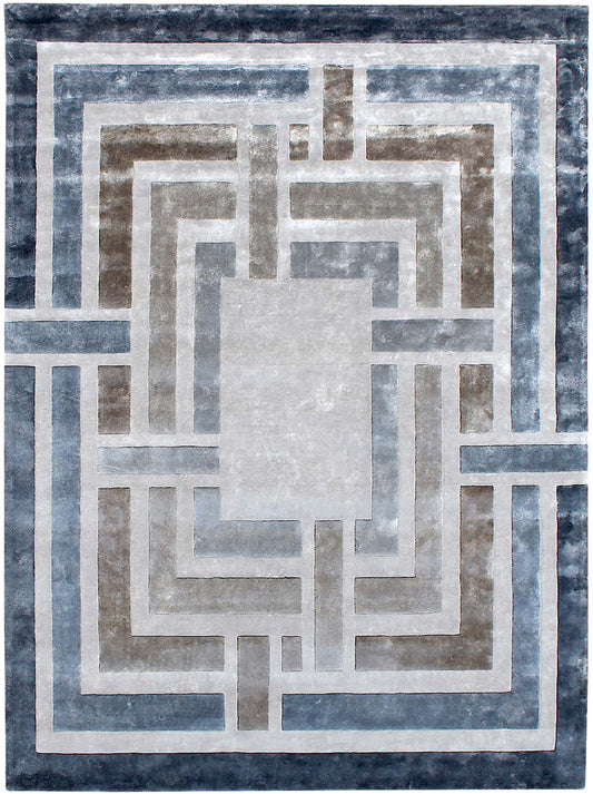 Luxury hand tufted carpet made from 100% Bamboo Silk