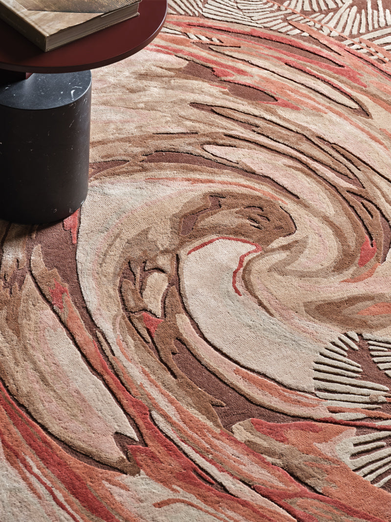 Luxury carpet in Custom Size color and Blush size