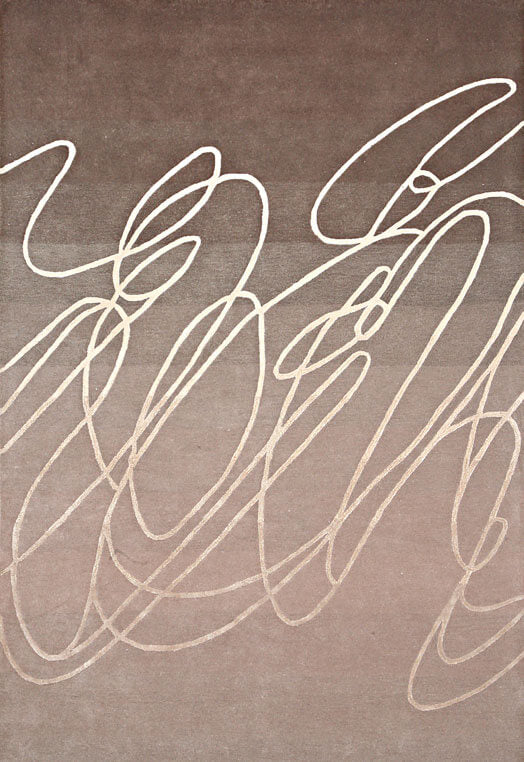 Luxury hand tufted carpet made from Wool & Botanical Silk