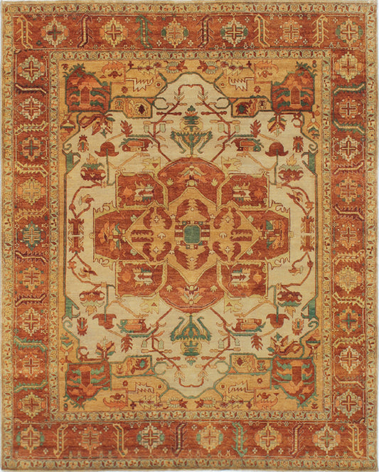 Luxury hand knotted carpet made from 100% Wool