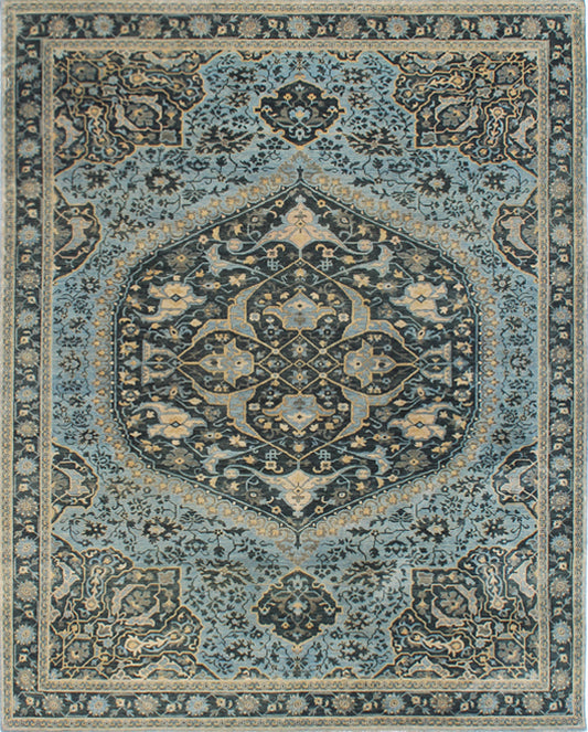Luxury hand knotted carpet made from 100% Wool