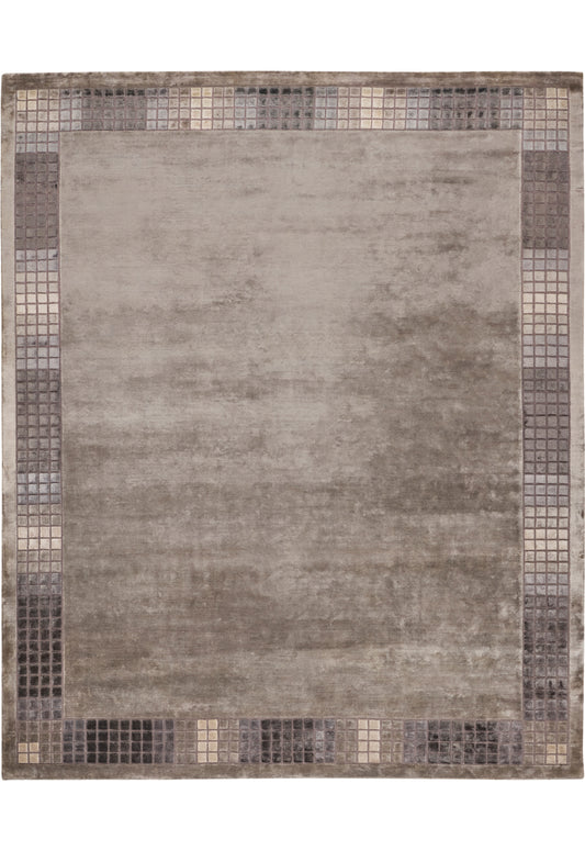 Luxury hand knotted carpet made from Wool & Botanical Silk