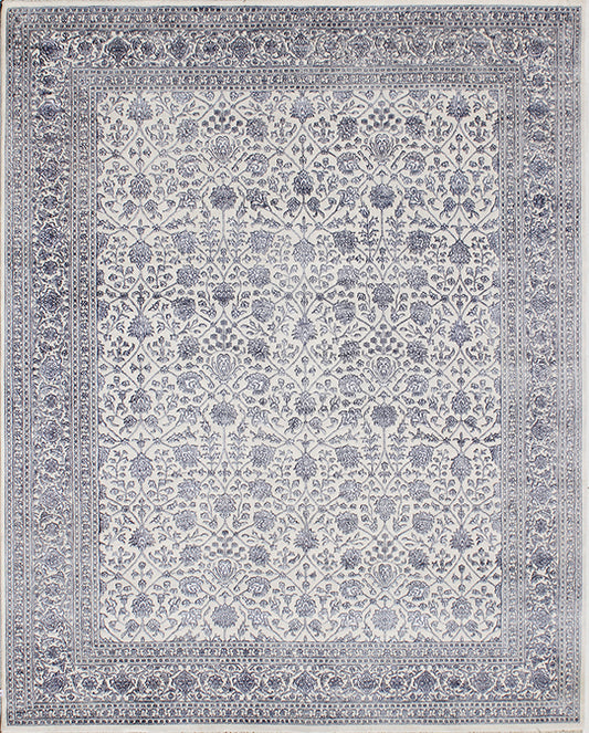 Luxury hand knotted carpet made from Wool & Botanical Silk