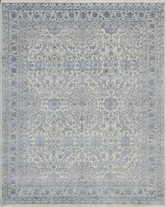 Luxury hand knotted carpet made from Wool & Botanical Silk