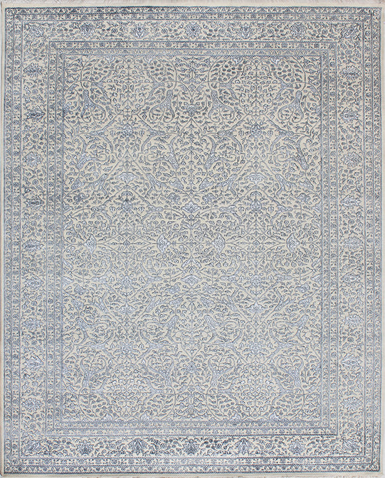 Luxury hand knotted carpet made from Wool & Botanical Silk