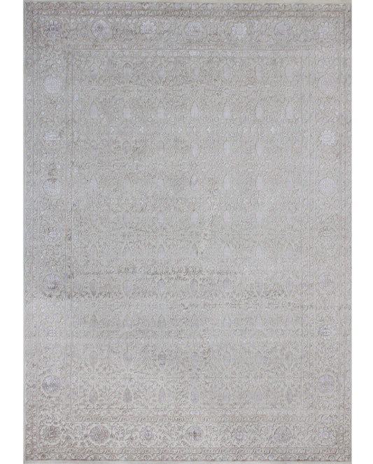 Luxury hand knotted carpet made from Wool & Botanical Silk