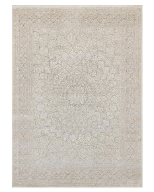 Luxury hand knotted carpet made from Wool & Botanical Silk