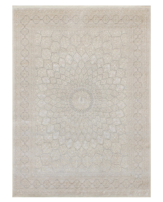 Luxury hand knotted carpet made from Wool & Botanical Silk