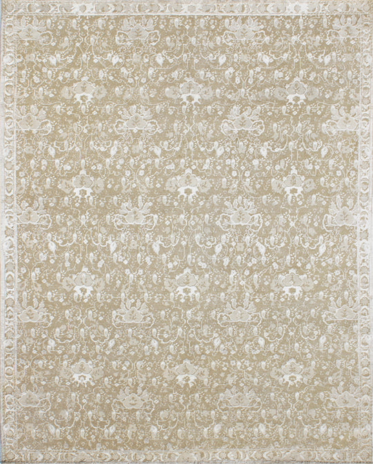Luxury hand knotted carpet made from Wool & Botanical Silk