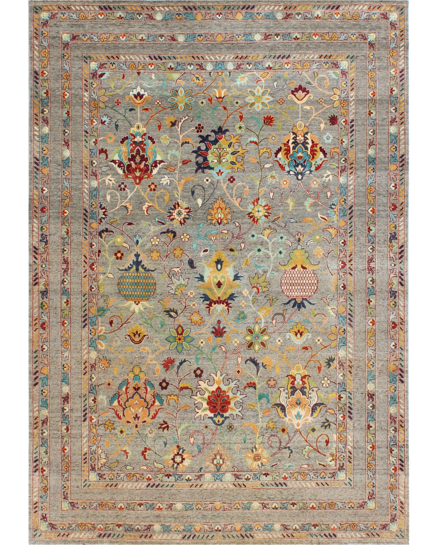Luxury hand knotted carpet made from 100% Wool