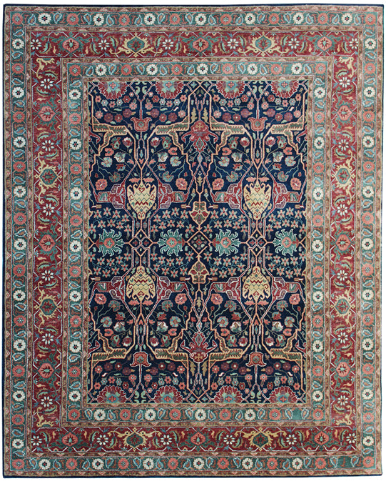 Luxury hand knotted carpet made from 100% Wool