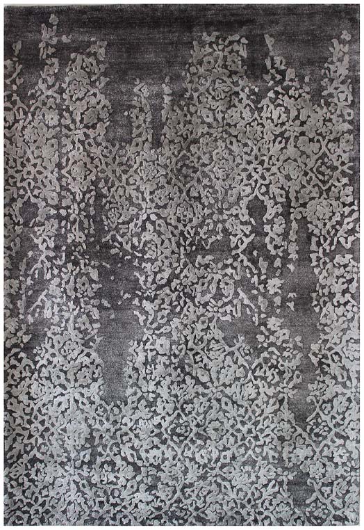 Luxury hand tufted carpet made from Botanical & Bamboo Silk