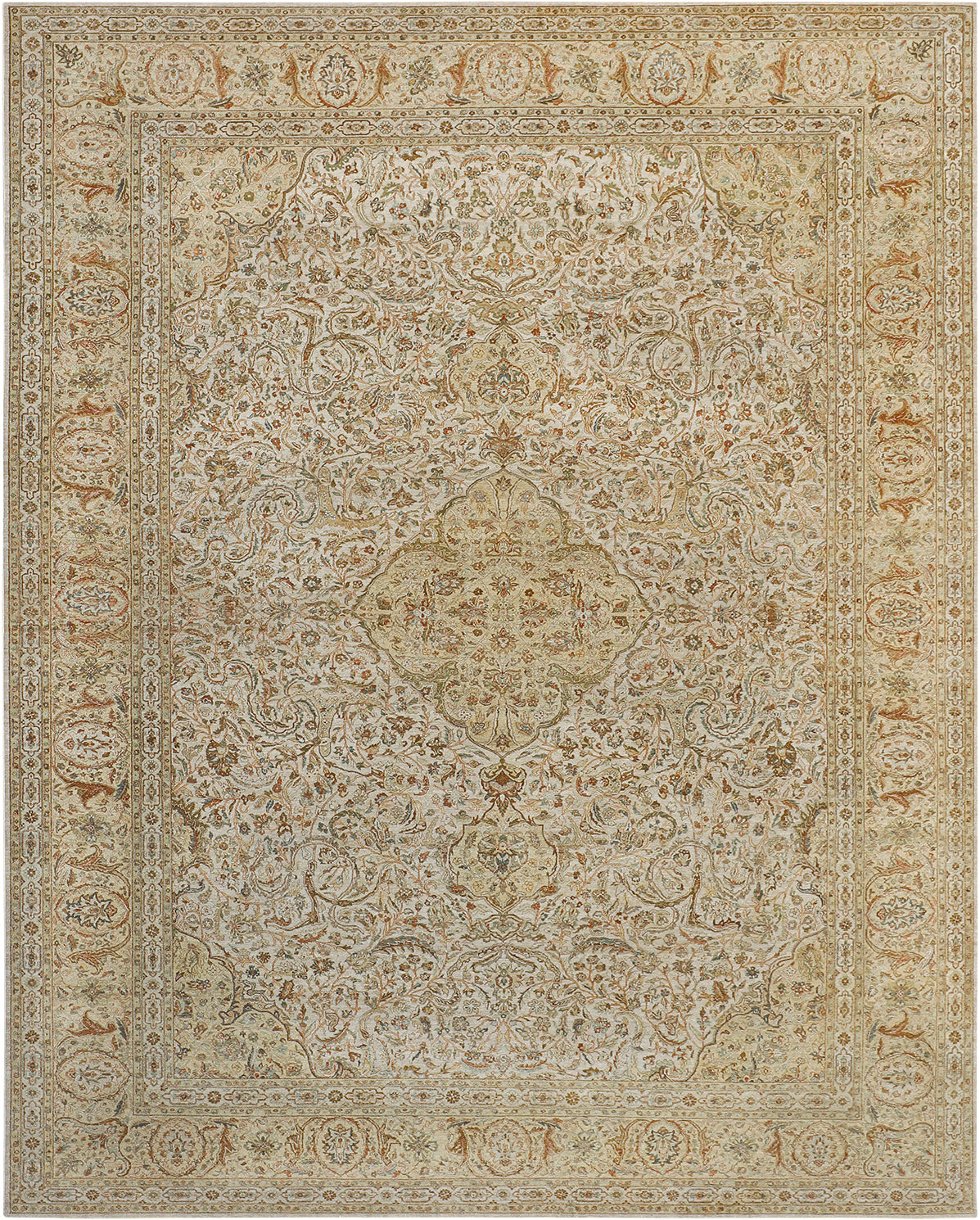 Luxury hand knotted carpet made from 100% Wool