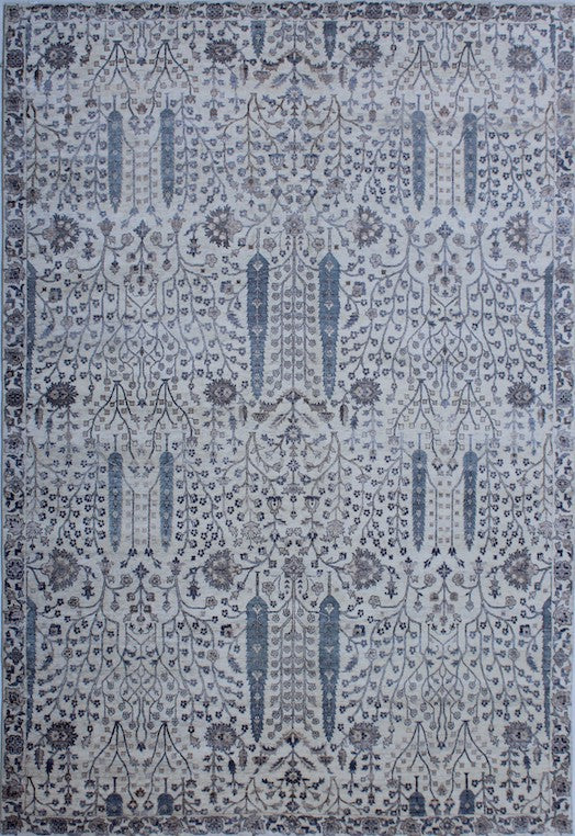 Luxury hand knotted carpet made from 100% Bamboo Silk