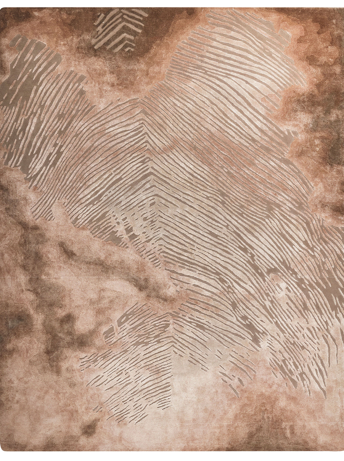 Rust Handmade AMITY Grey Rust Handmade Luxury Carpet – Wool & Botanical Silk | Hand ...