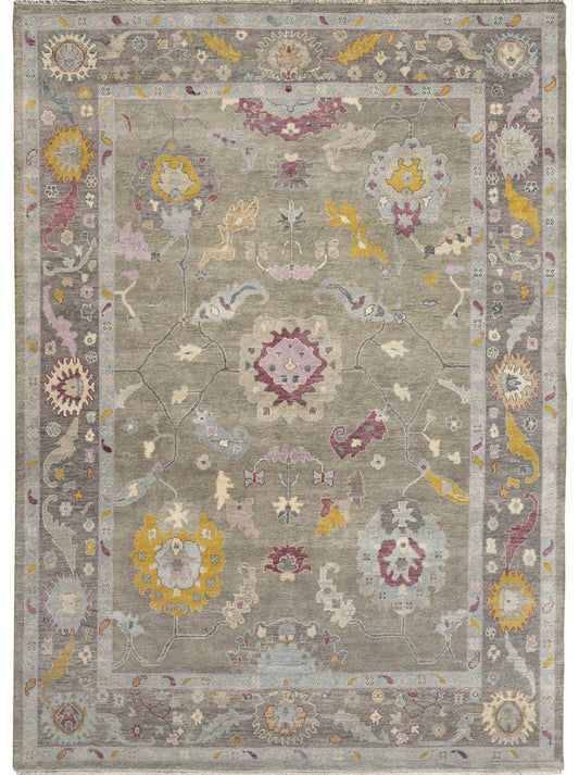 Hands DL 4221 Assorted Luxury Carpet - 100% Wool, Hand Knotted (10' x 14')