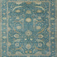 Hands DL 5292 Blue Luxury Carpet - 100% Linen, Hand Knotted (8' x 10')