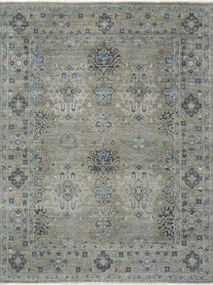 Hands DL 5293 Grey Luxury Carpet - 100% Wool, Hand Knotted (Grey)