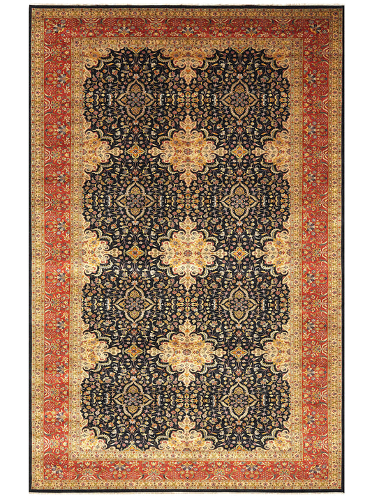 Luxury hand knotted carpet made from 100% Wool