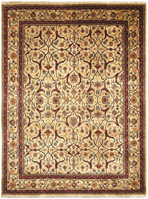 Luxury hand knotted carpet made from 100% Wool