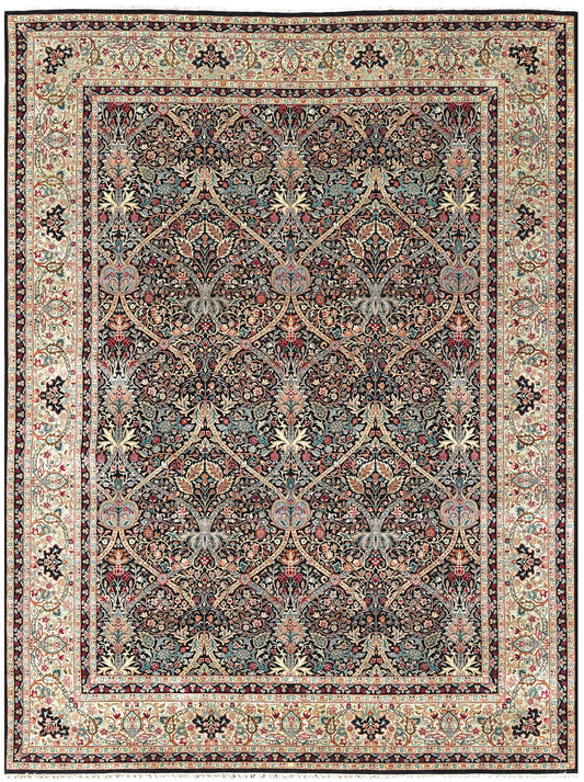 Luxury hand knotted carpet made from 100% Wool