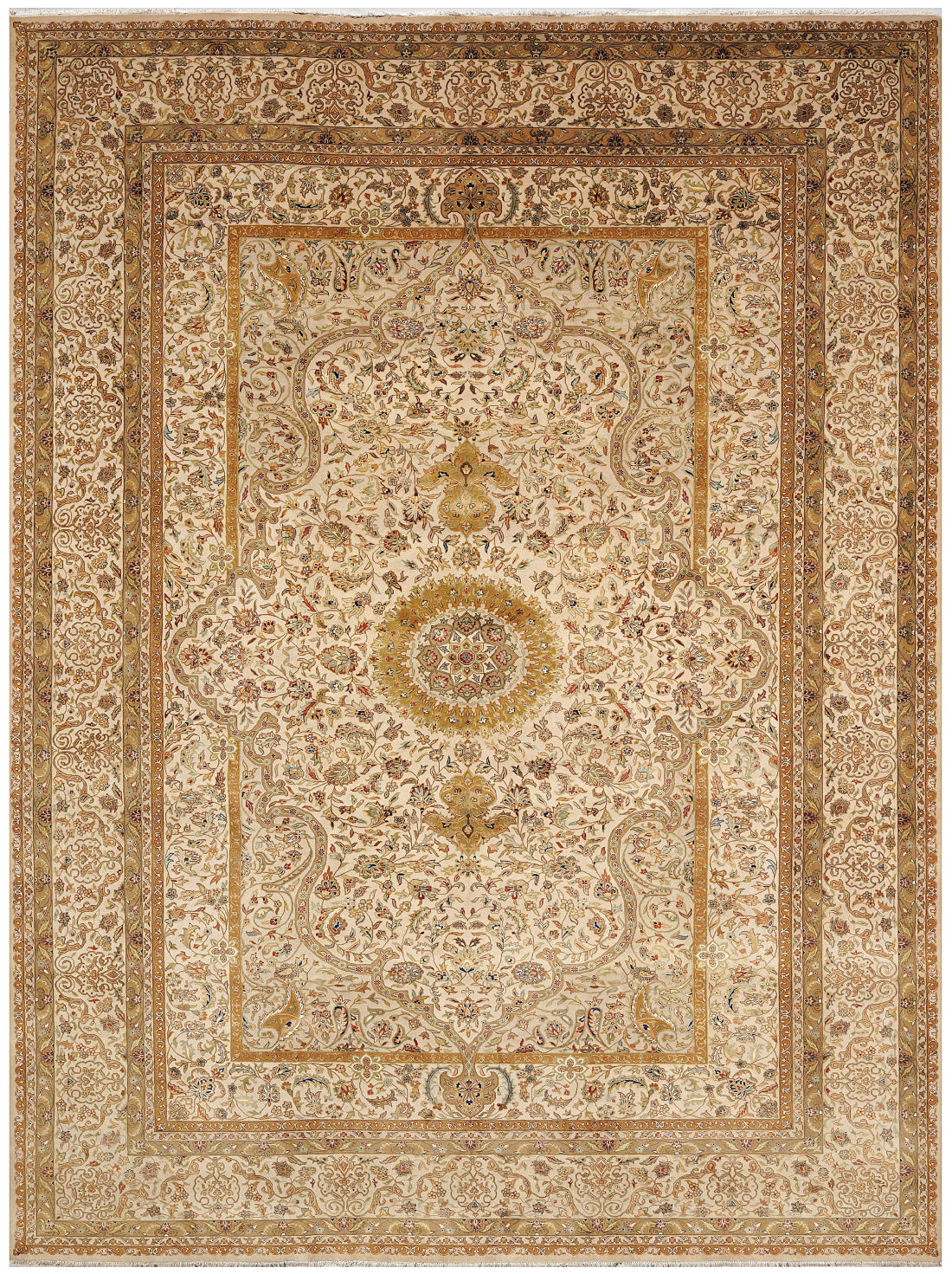 Luxury hand knotted carpet made from 100% Wool