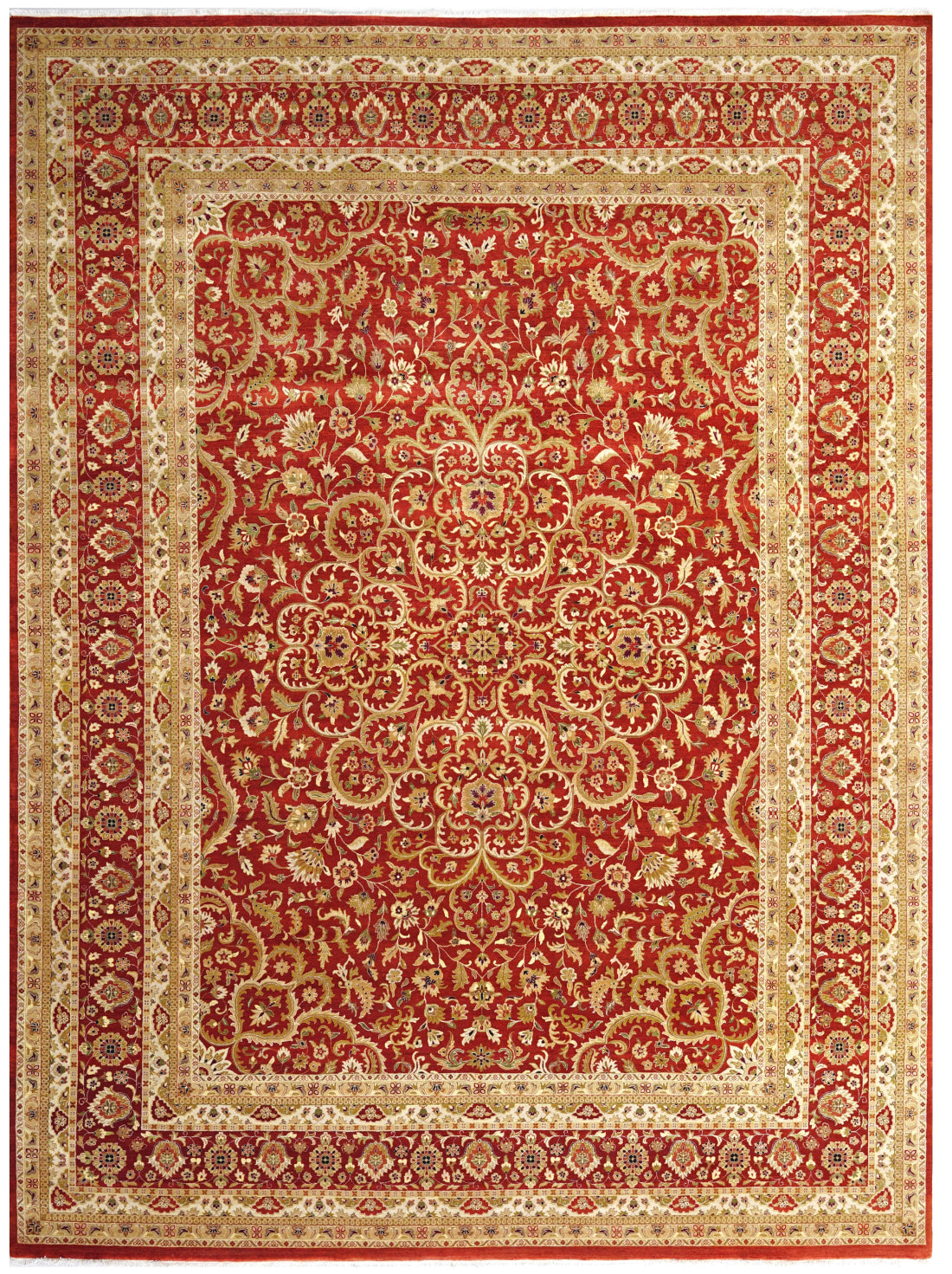 Rust Handmade DL 6401 Rust Handmade Luxury Carpet – 100% Wool | Hand Knotted | Hands ...