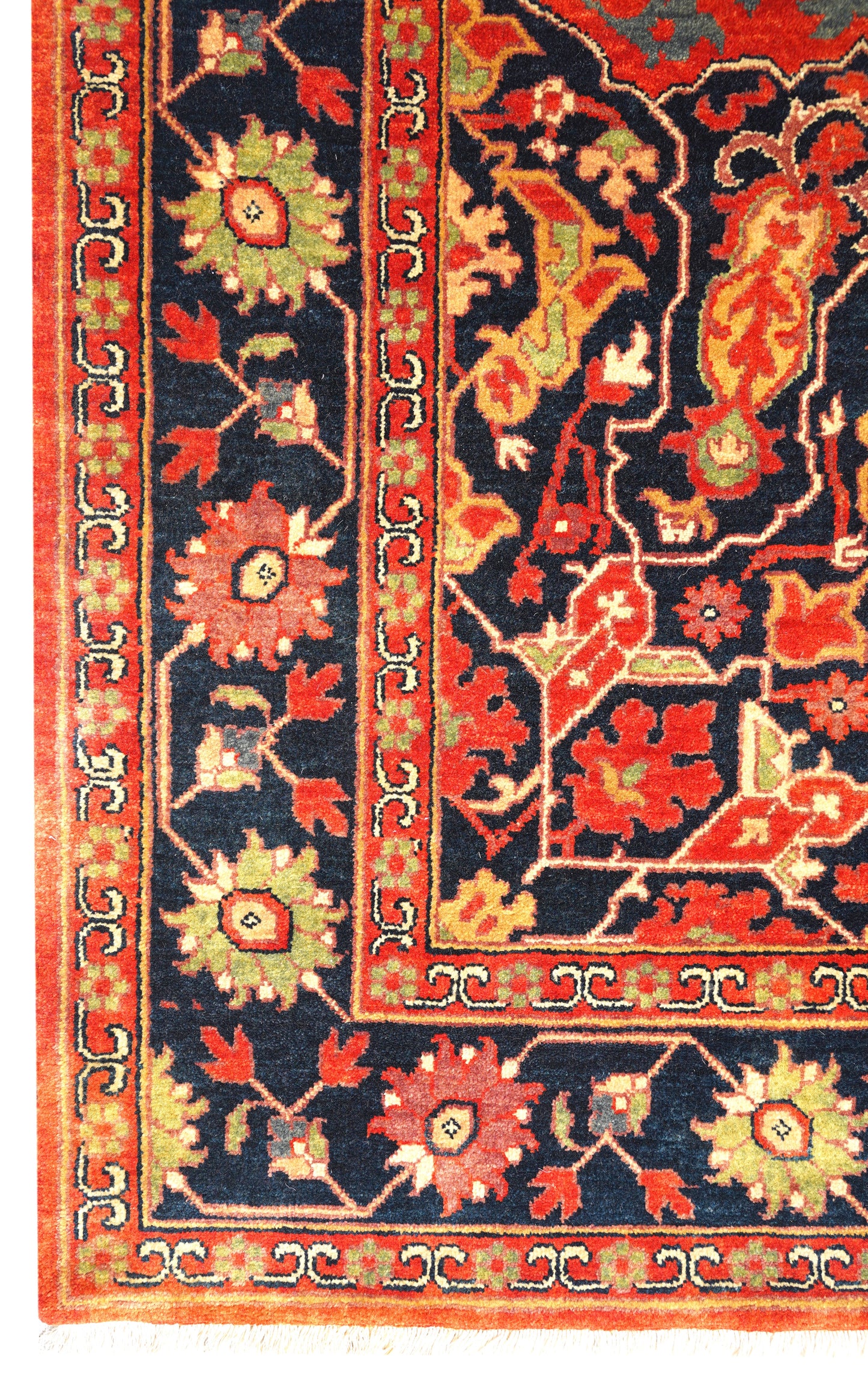 Luxury hand knotted carpet made from Wool & Silk in Assorted color and 9'3" x 12'6" size
