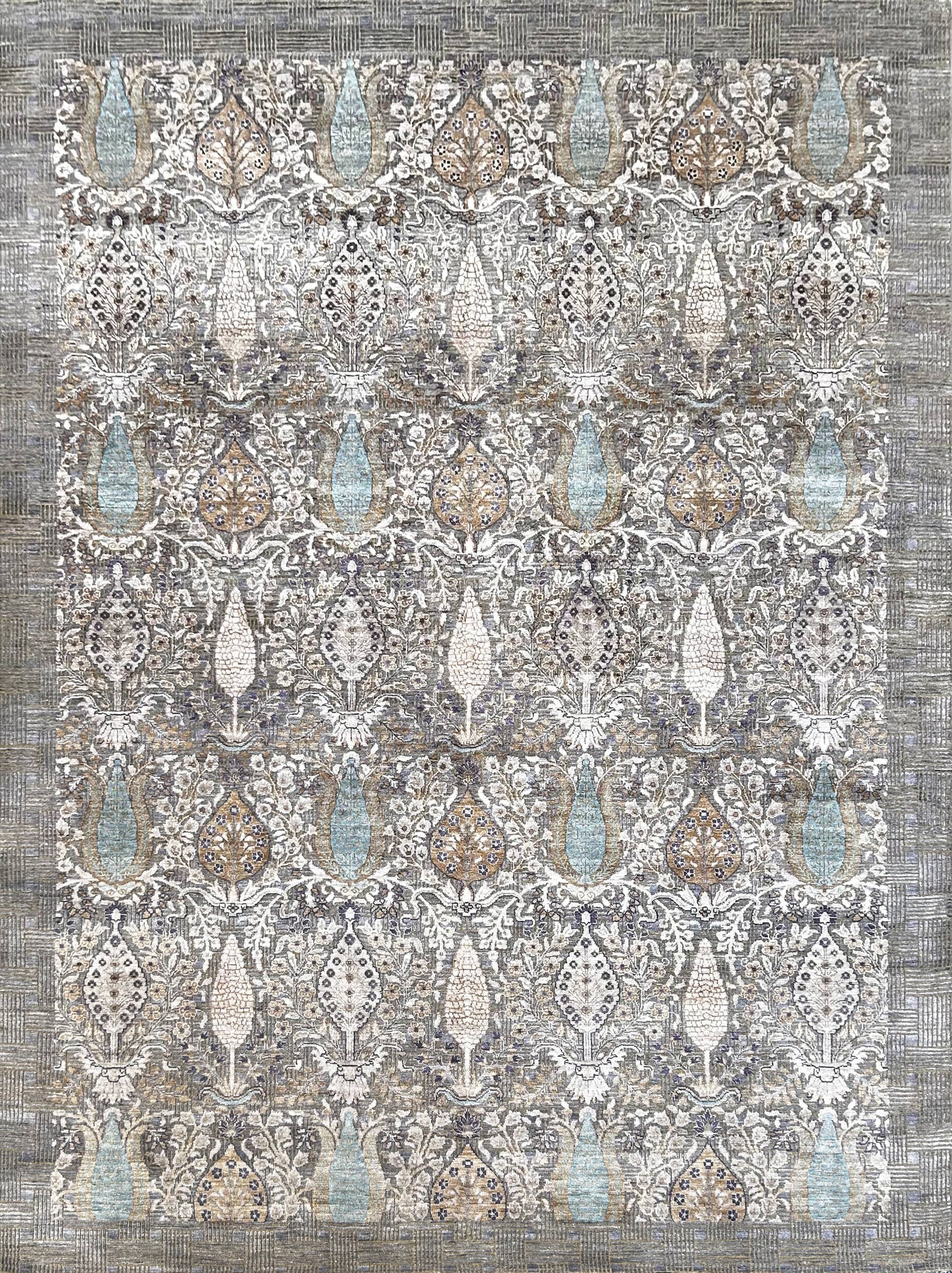 Hands DL 4573 Assorted Luxury Carpet - Wool & Botanical Silk, Hand Knotted (9' x 12'6'')