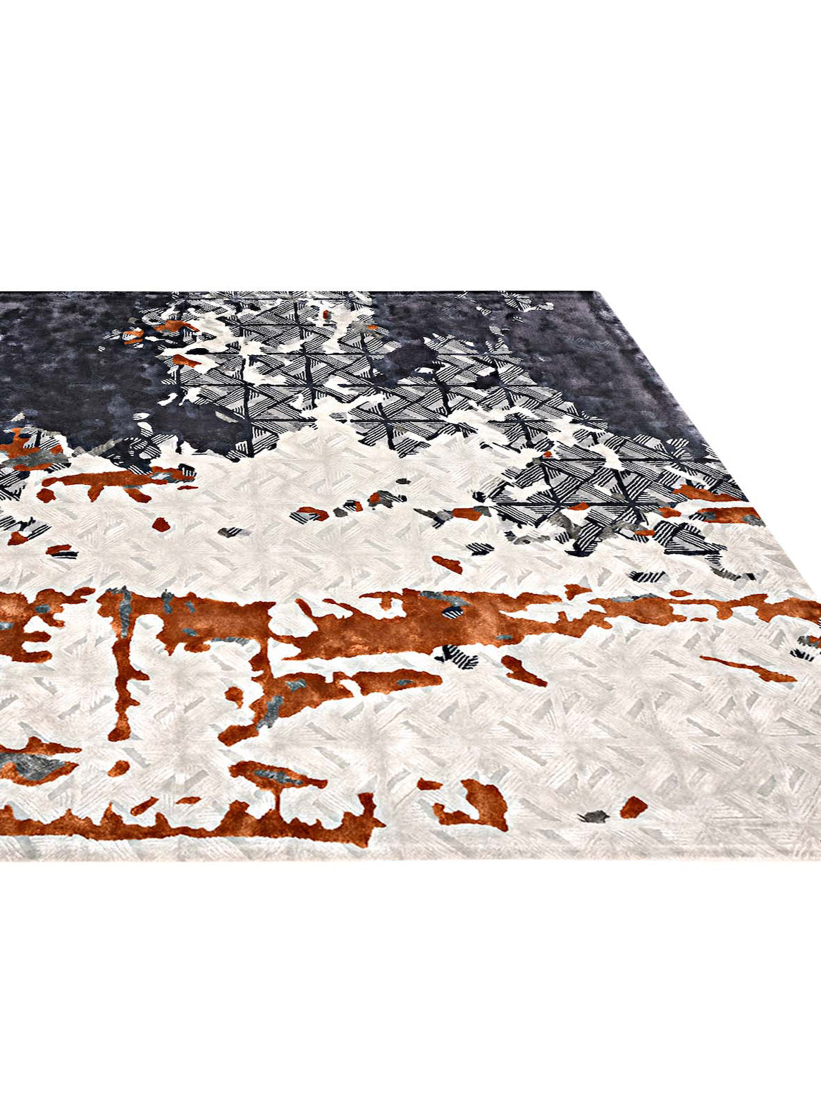 Delta Rust DELTA Rust Handmade Luxury Carpet – 100% Botanical Silk | Hand Tufted ...